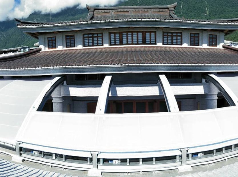 花蓮縣慈濟靜思精舍開閉式薄膜工程