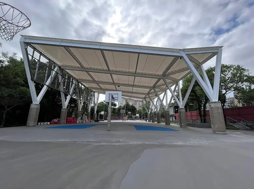 公園遮陽如何打造舒適涼爽的環境?五大面向一次解析! 3 實際案例 1:永和公園(圖2)