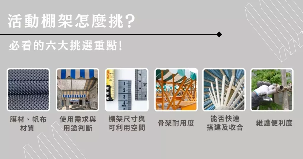 活動棚架怎麼選?小小實業家最需要的空間解決方案一次看懂! 1 活動棚架怎麼挑?必看的六大挑選重點!